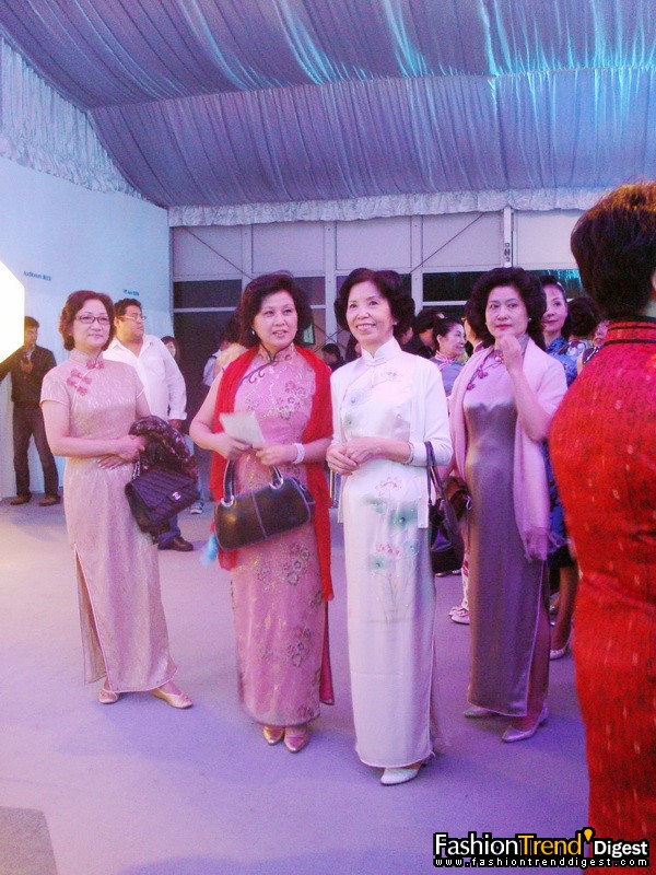 旗袍秀上海時裝周后臺 