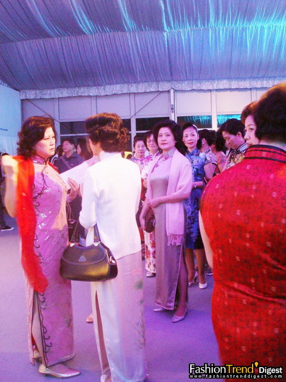 旗袍秀上海時裝周后臺 