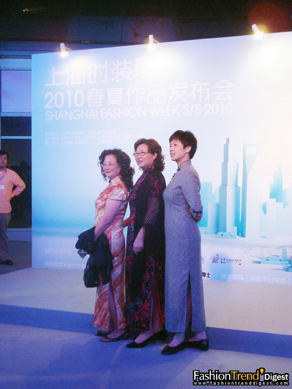 旗袍秀上海時裝周后臺 