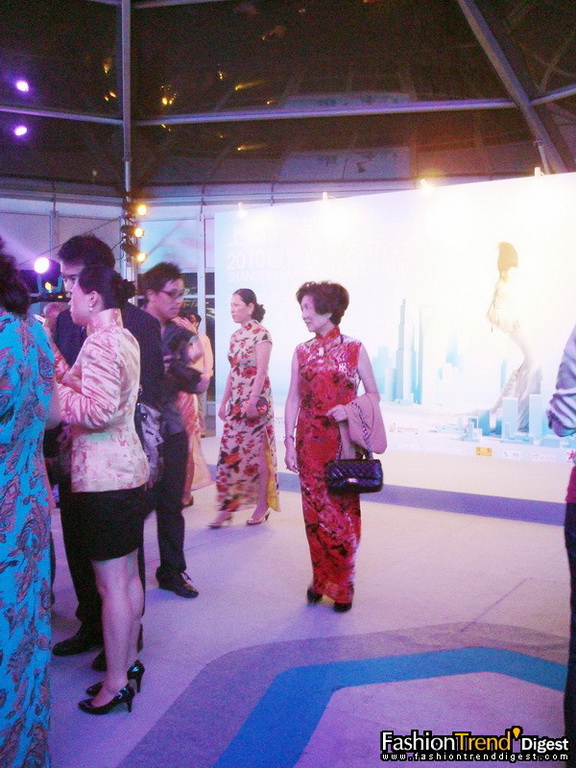 旗袍秀上海時裝周后臺 