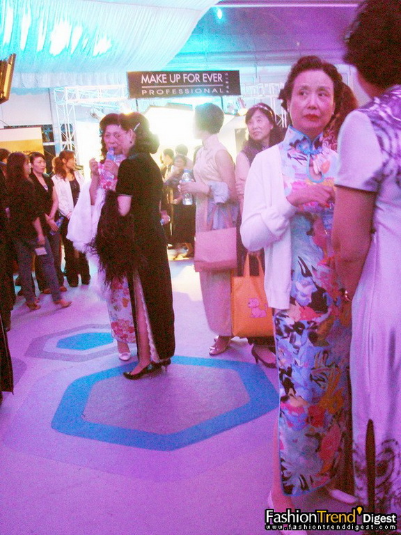 旗袍秀上海時裝周后臺 